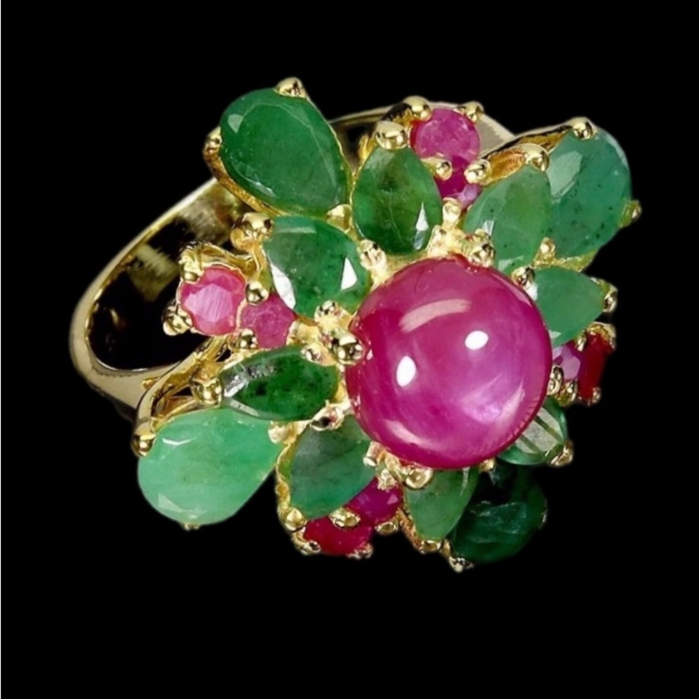 Genuine Ruby & Emerald Ring, Invest In Genuine Gemstones
See Video - Picture 3 of 5